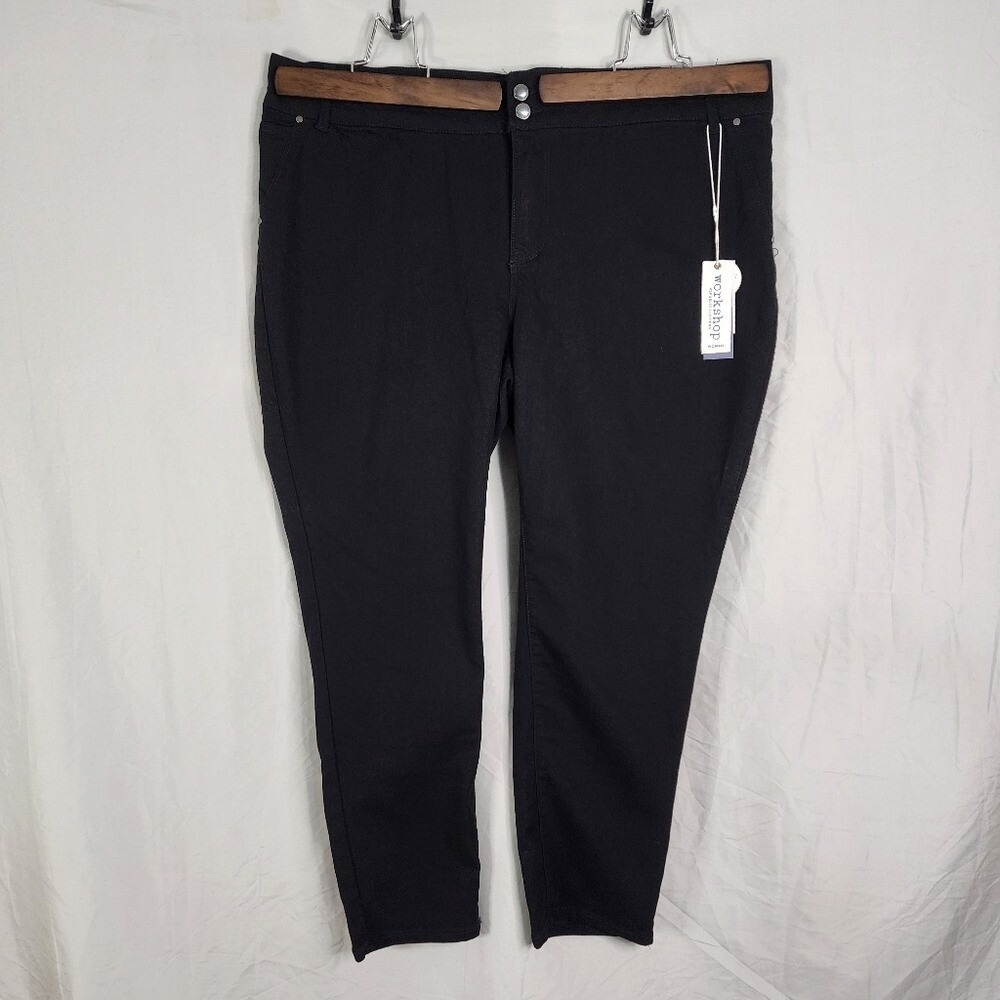 Workshop Republic Clothing Size 20W Black Jeggings Goth Punk Skinny Ankle Pants